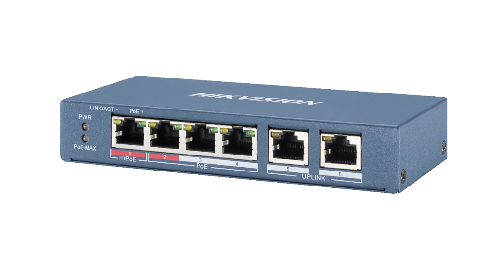 6 портов POE комутатор DS-3E0106HP-E