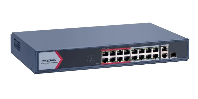 18 портов управляем PoE комутатор DS-3E1318P-EI-M