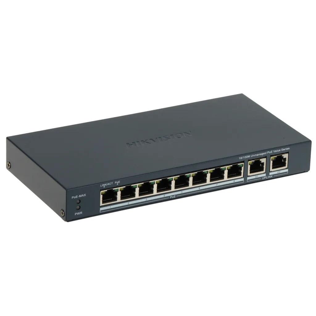 10 портов PoE комутатор DS-3E0310P-E-M-B